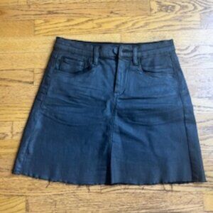 Blank NYC Black Denim Mini Skirt 26